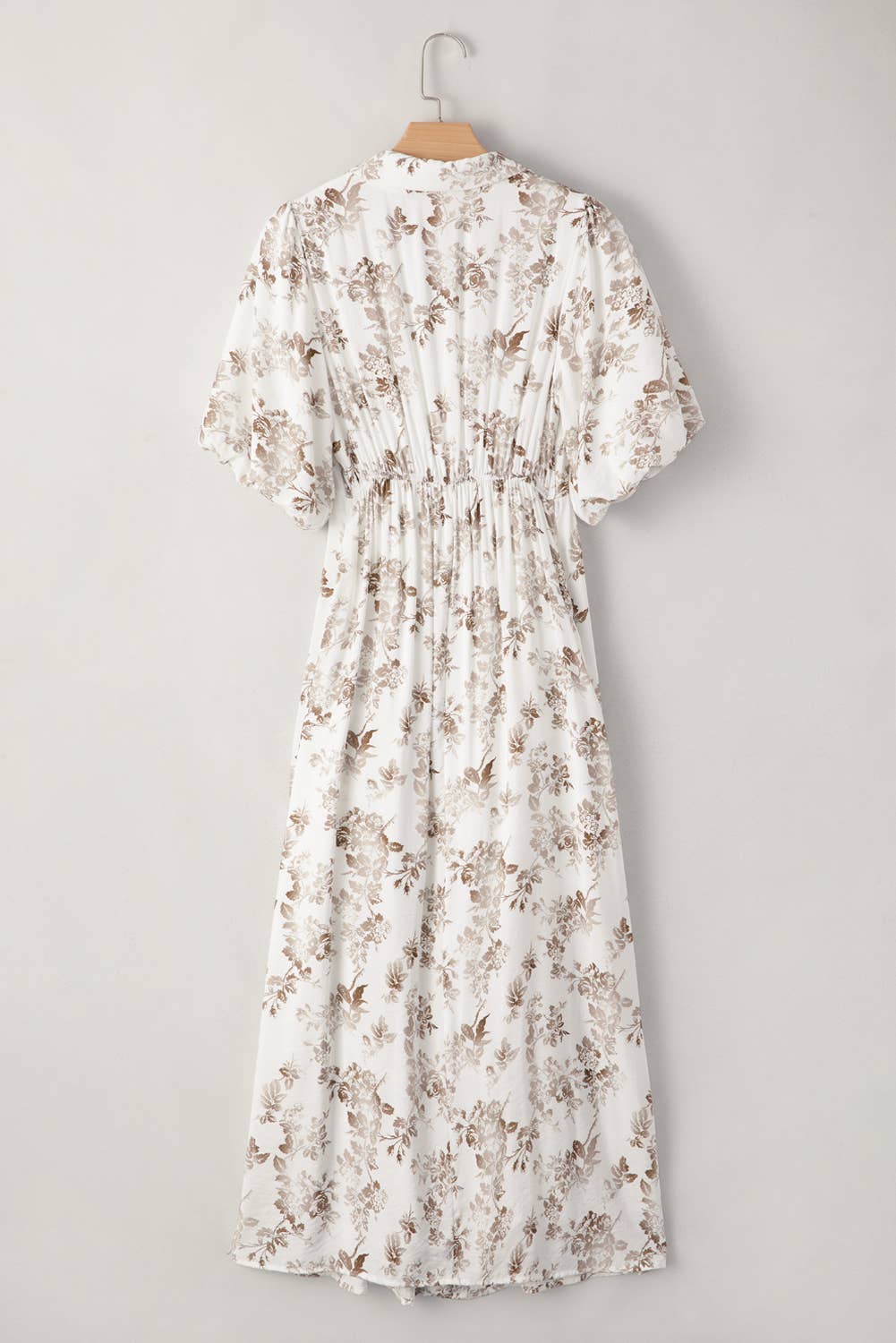Floral Puff Sleeve Maxi Dress