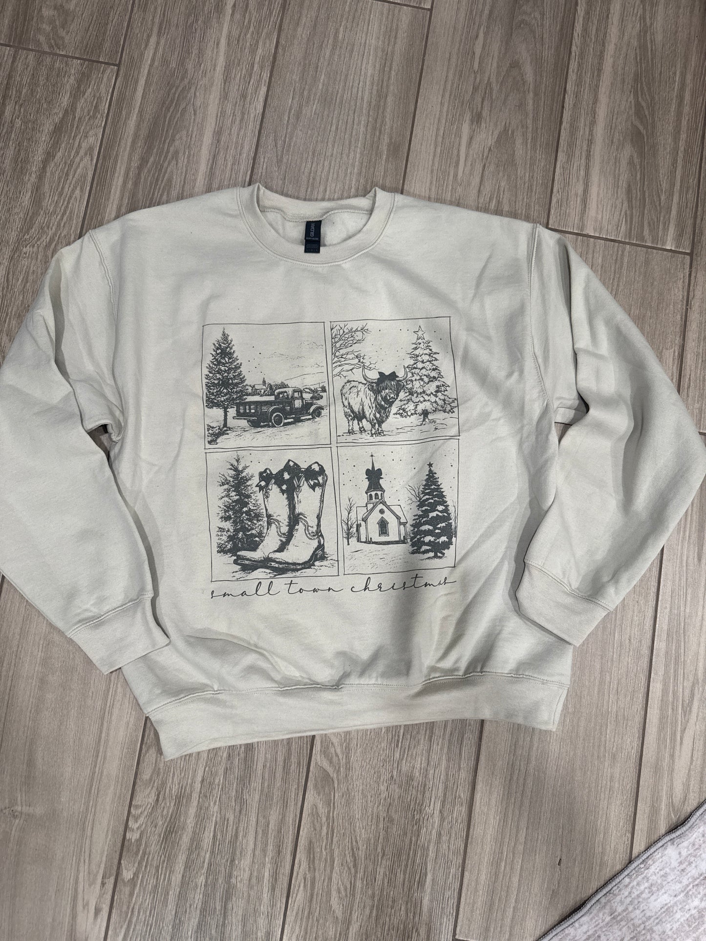 Vintage Small Town Christmas Sweatshirt