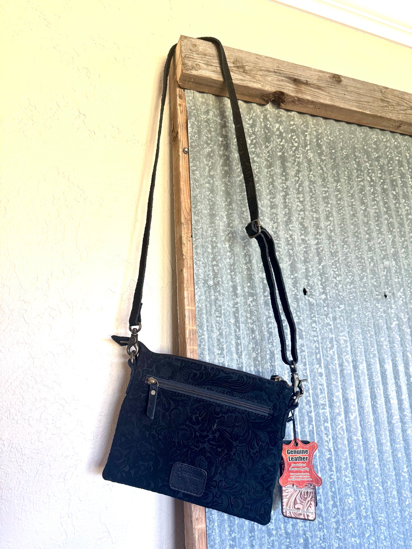 Genuine Leather Crossbody “Ella”