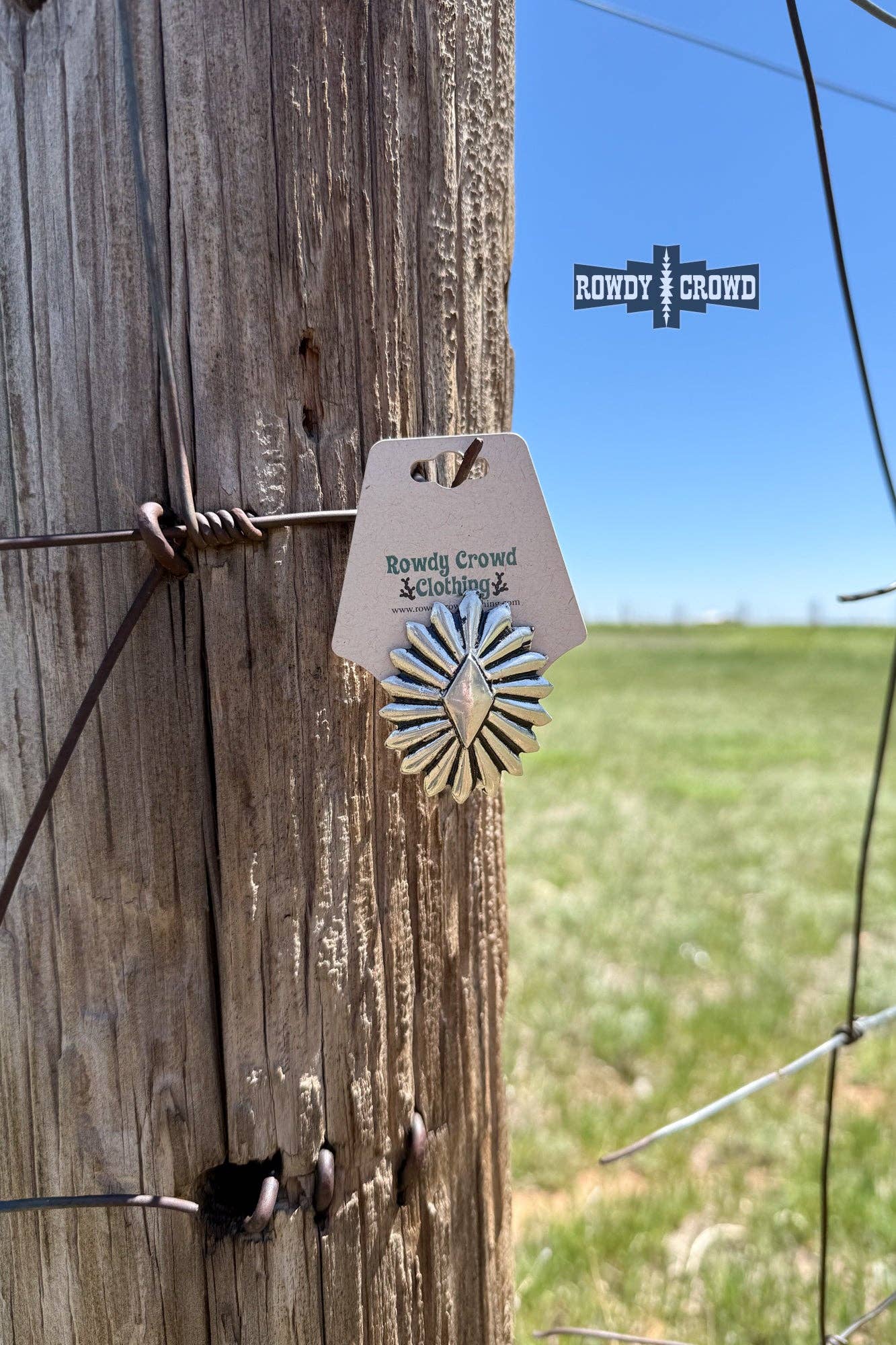 Cowboy Concho Scarf Slide