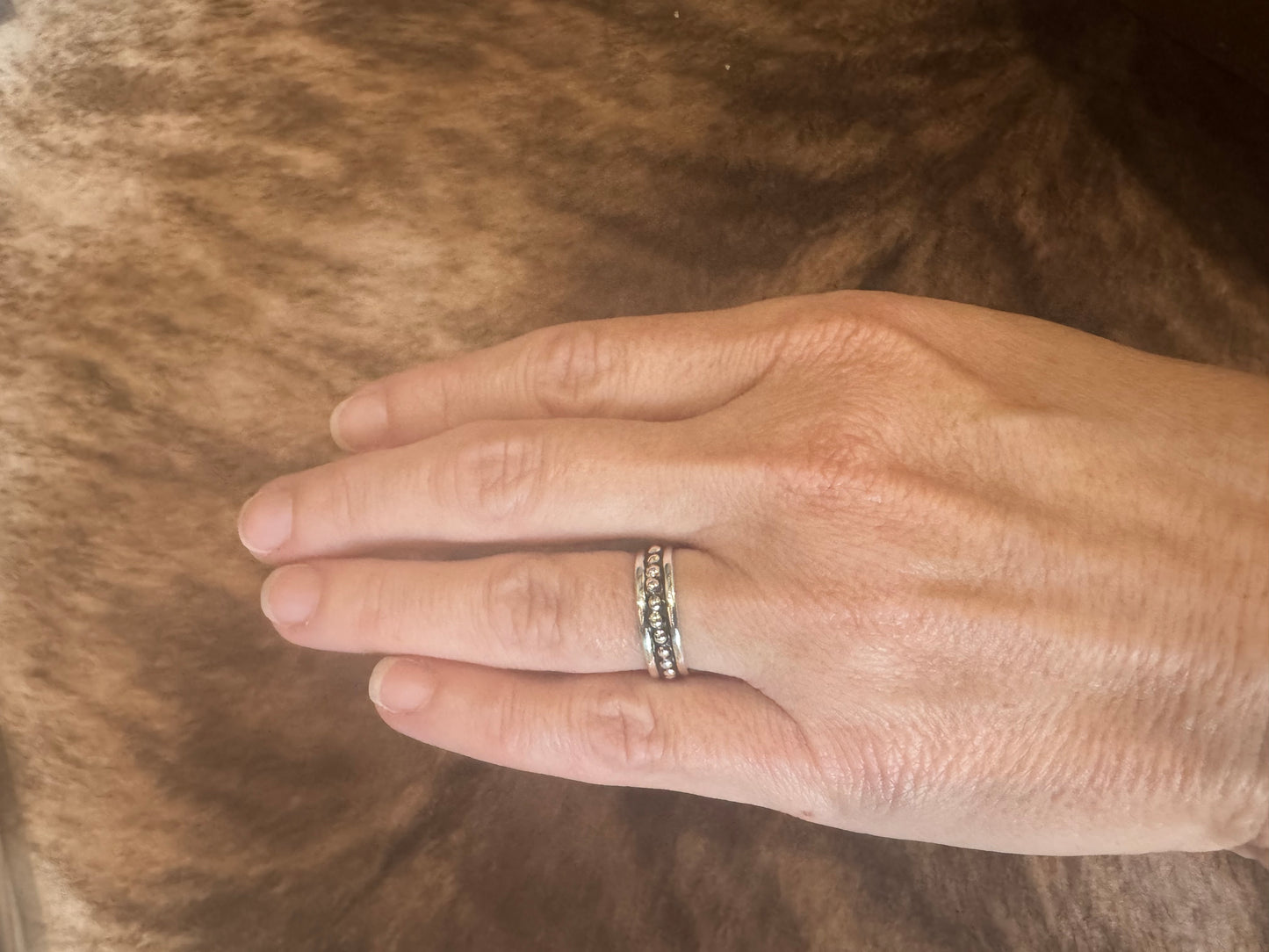 Sterling Silver Thin Dot Ring