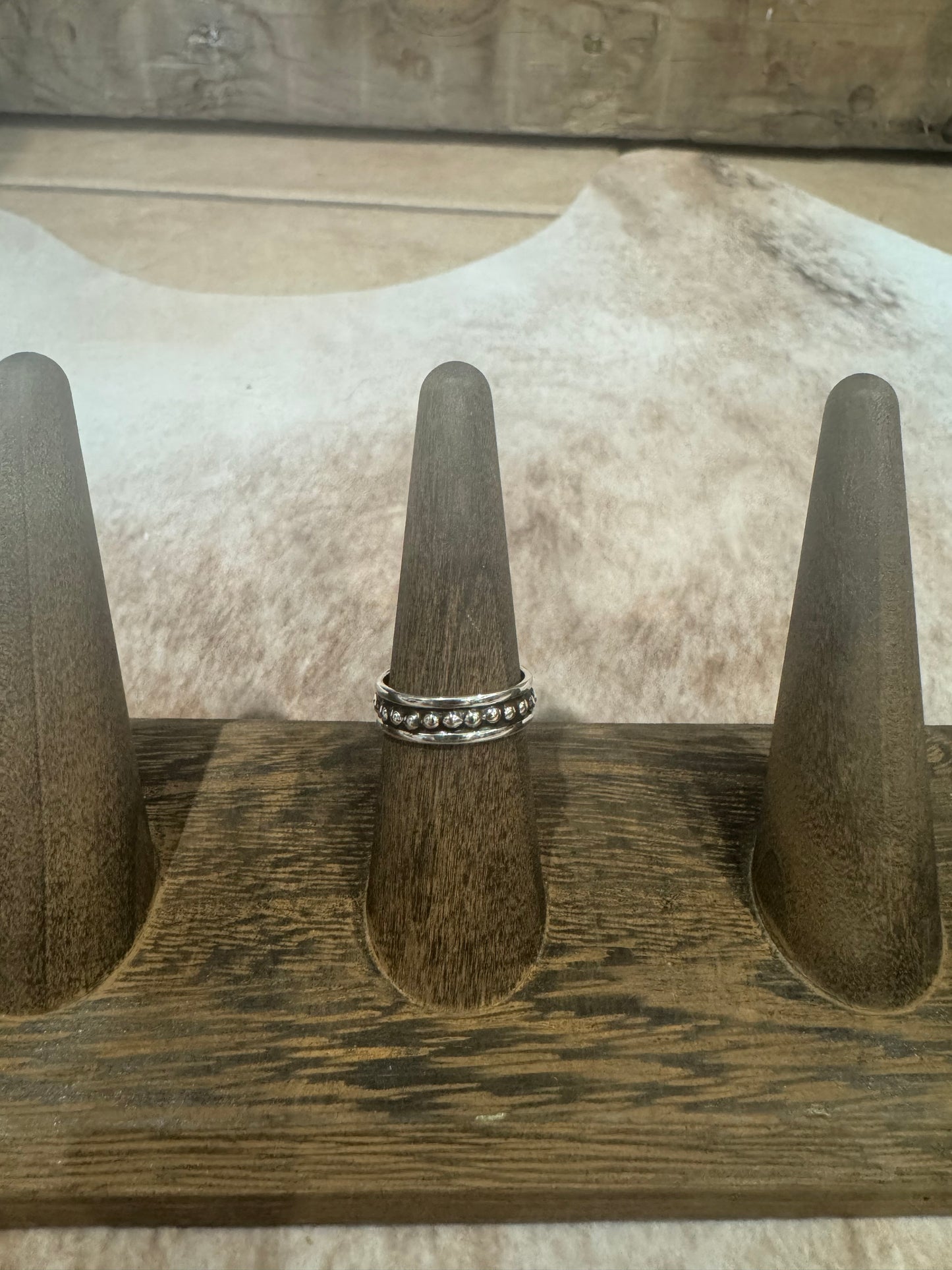 Sterling Silver Thin Dot Ring