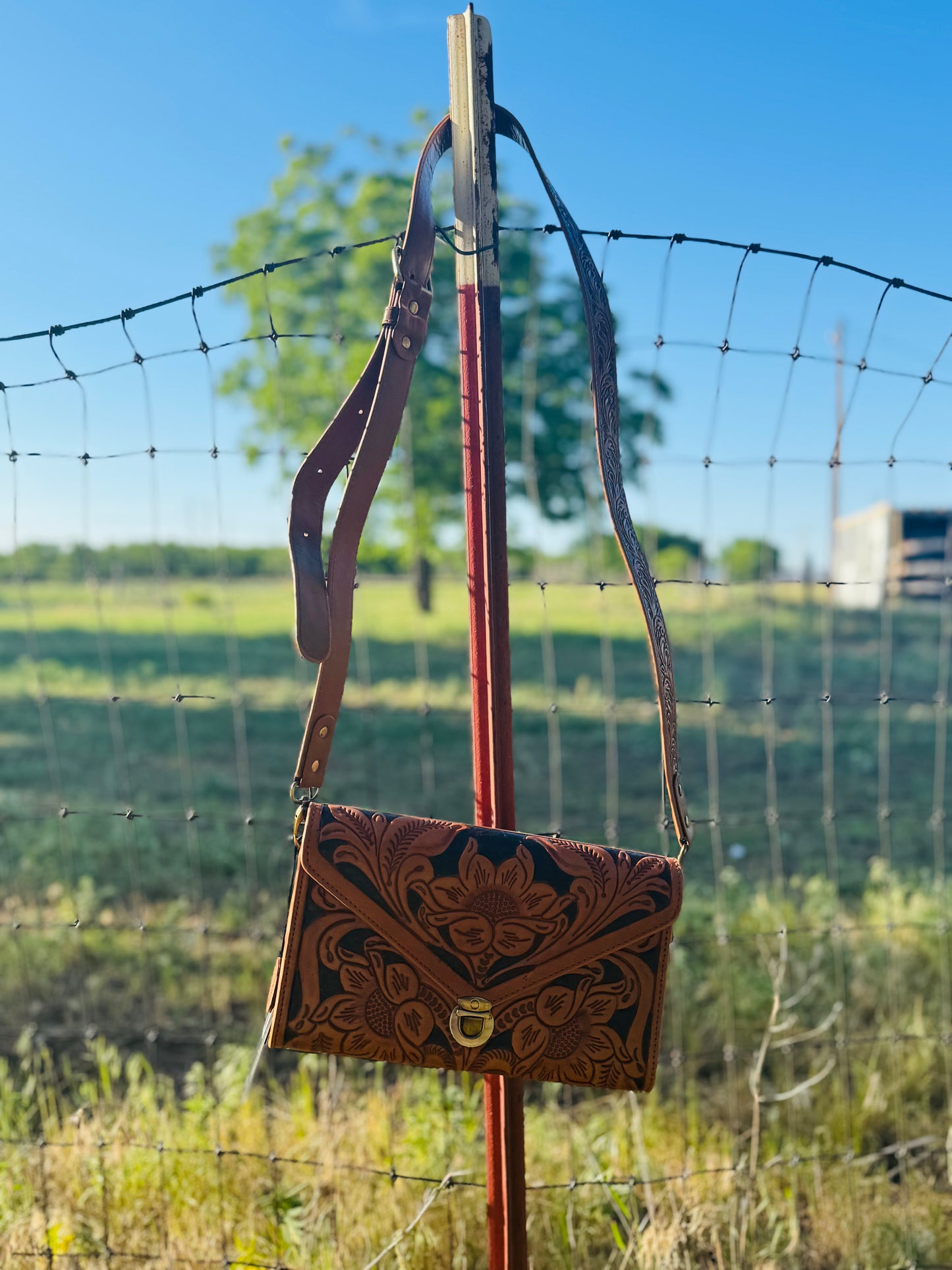 Circe Hand Tooled Bag