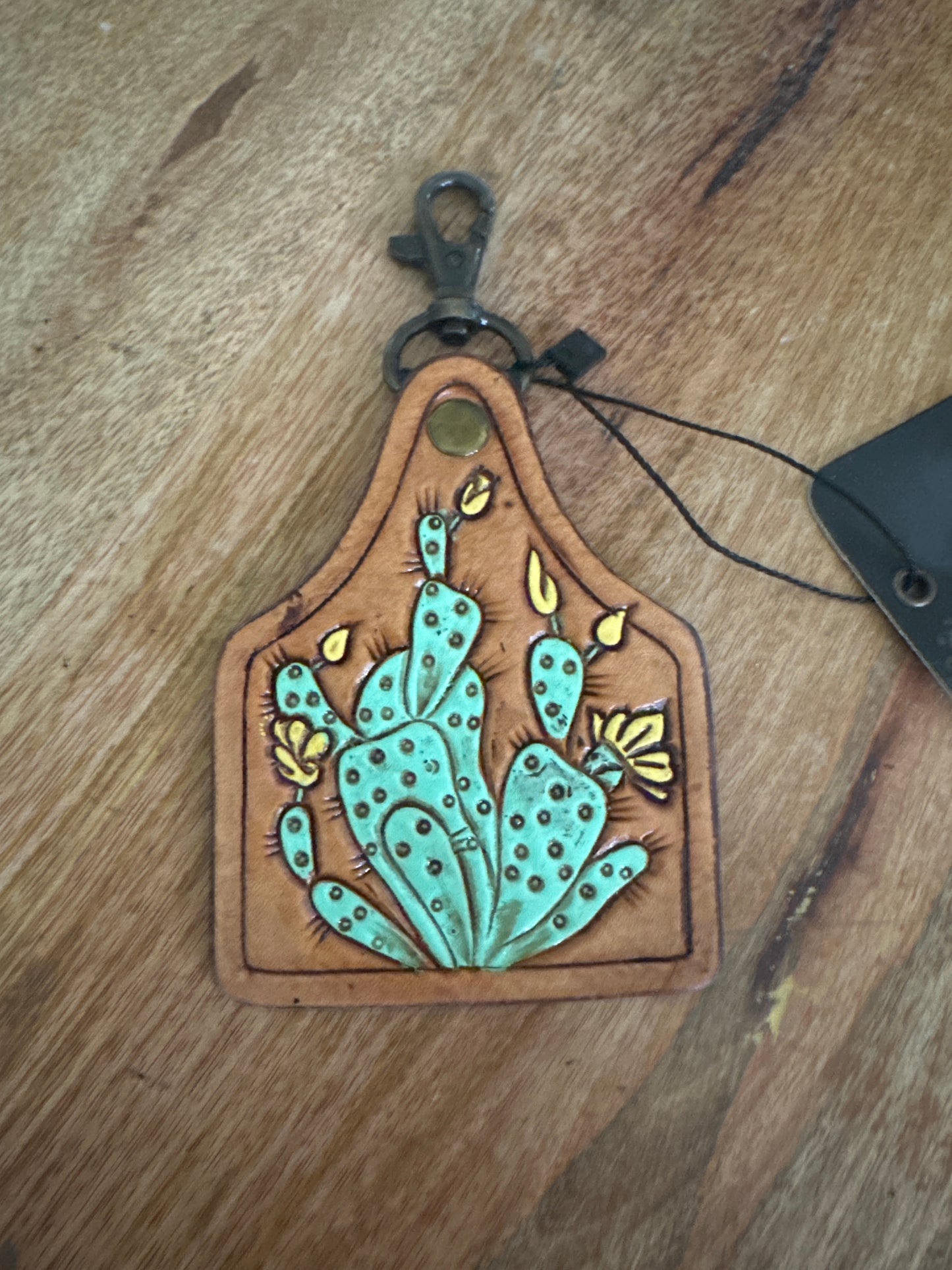 Hand Tooled Leather Key Ring