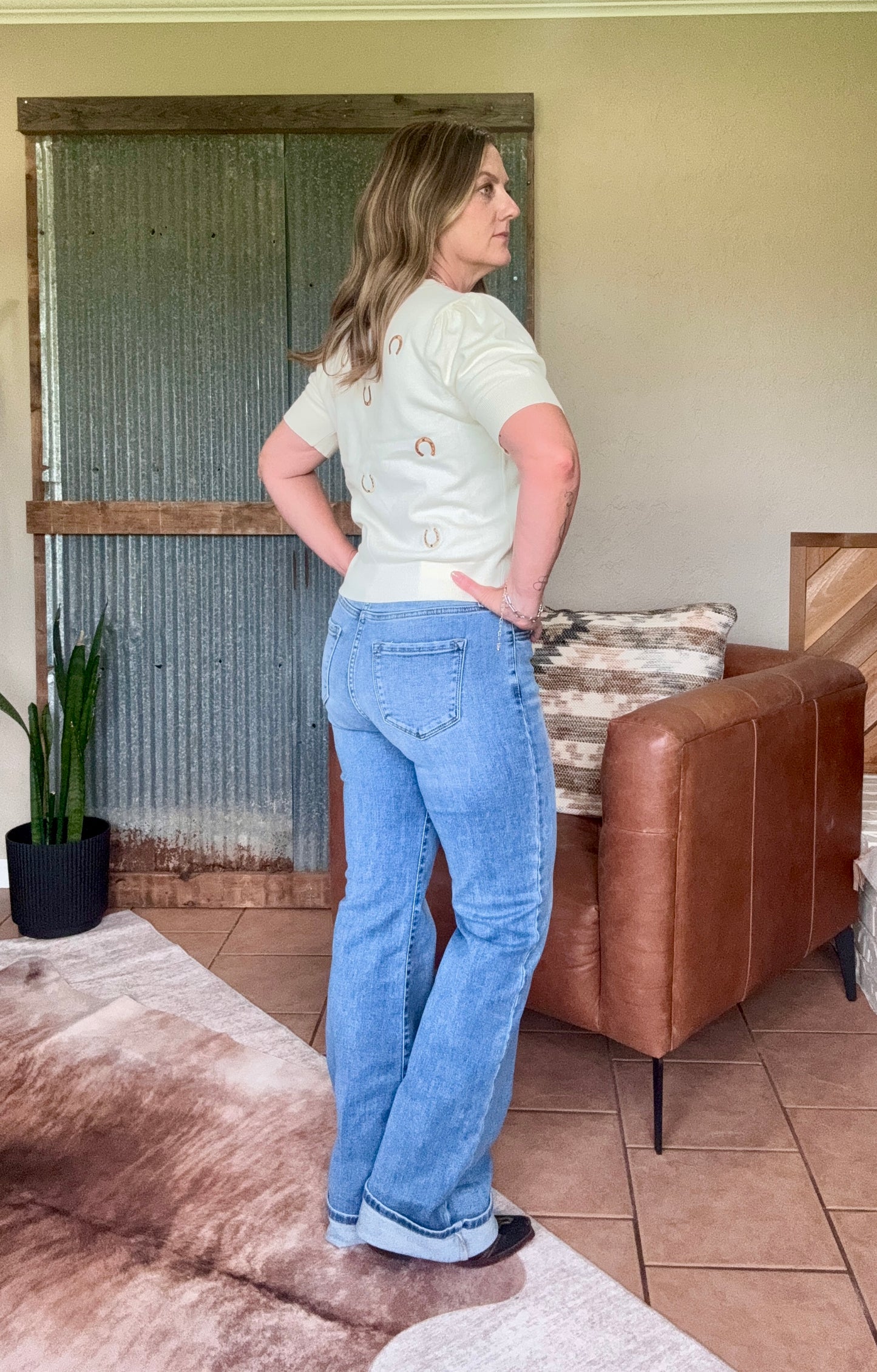 KanCan Curvy High Rise Flare
