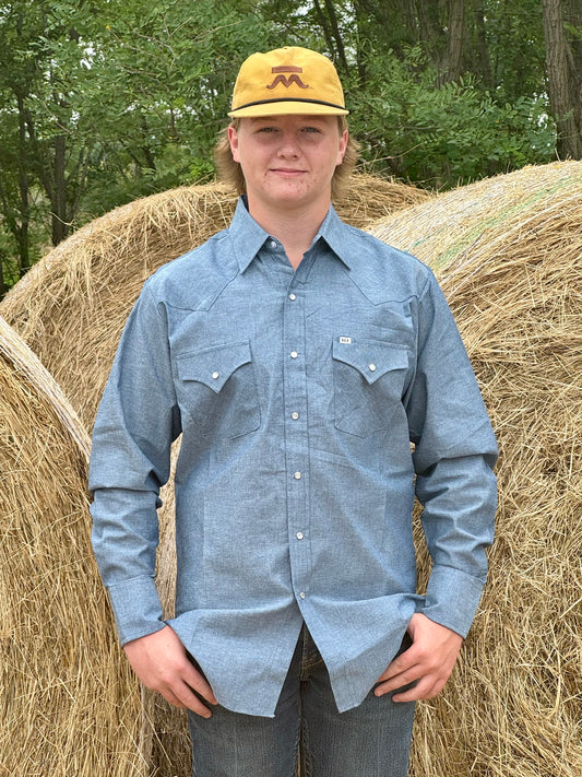 MEN'S L/S CHAMBRAY SHIRT ELY CATTLEMAN