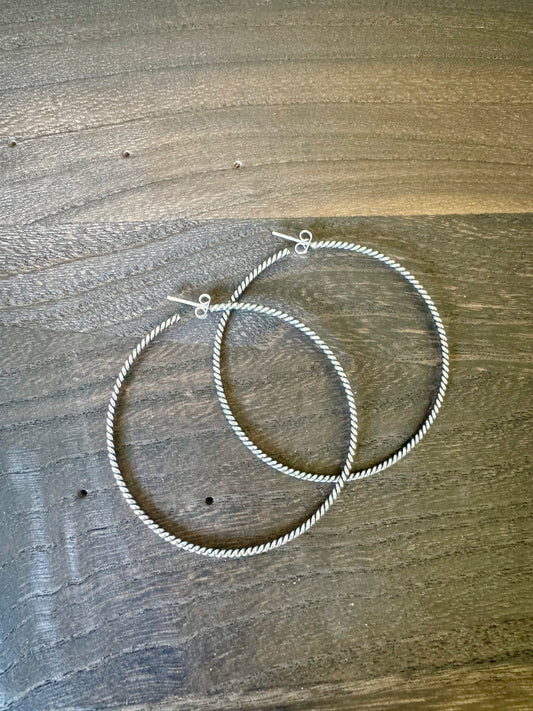 Rope Hoop Earrings