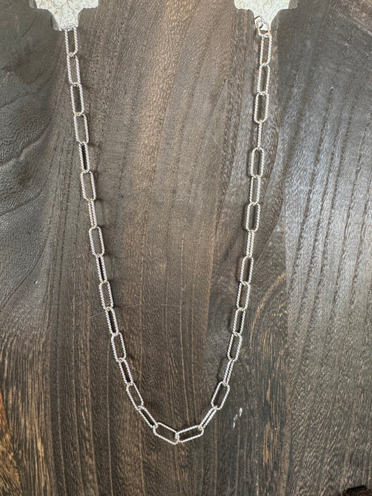 Sterling Silver Rope Chain : 22”