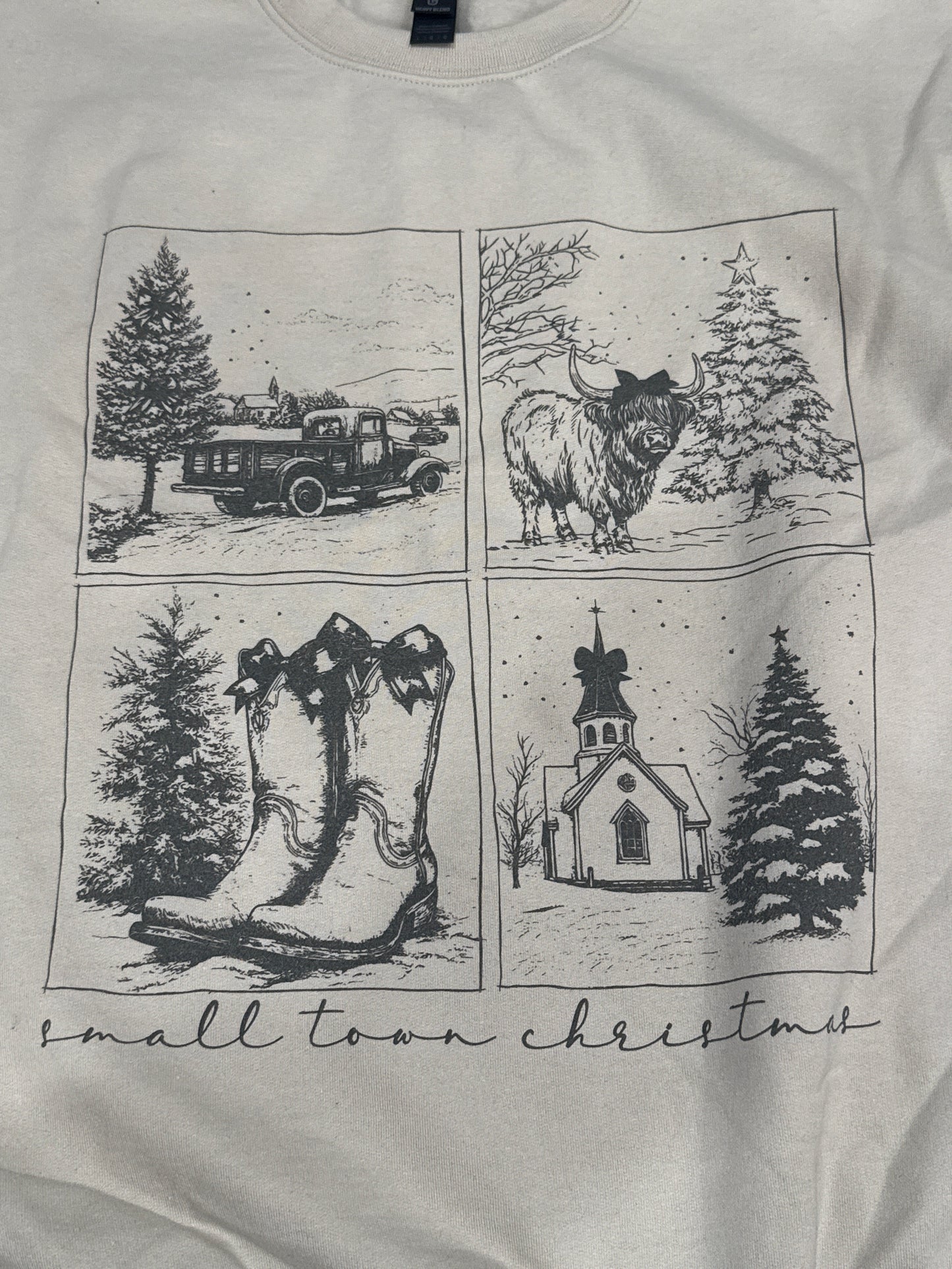 Vintage Small Town Christmas Sweatshirt