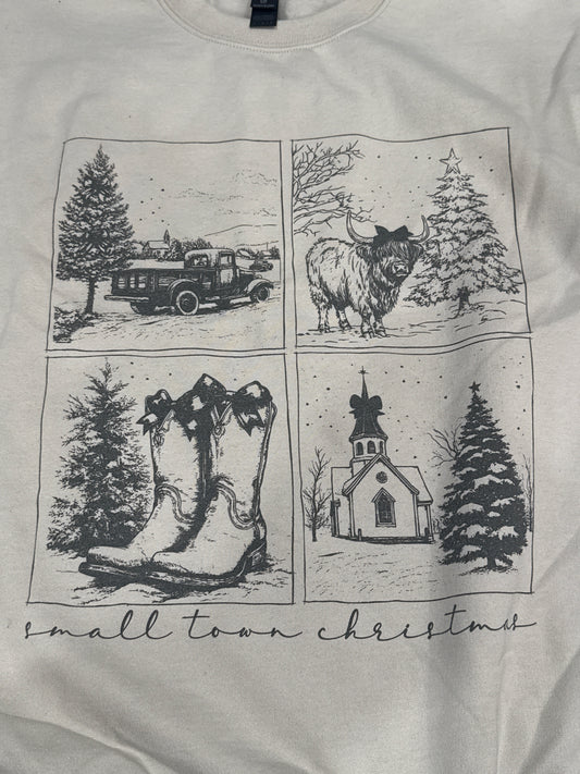 Vintage Small Town Christmas Sweatshirt