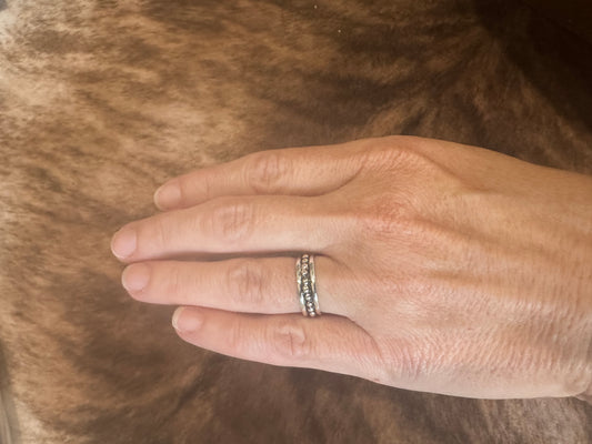 Sterling Silver Thin Dot Ring