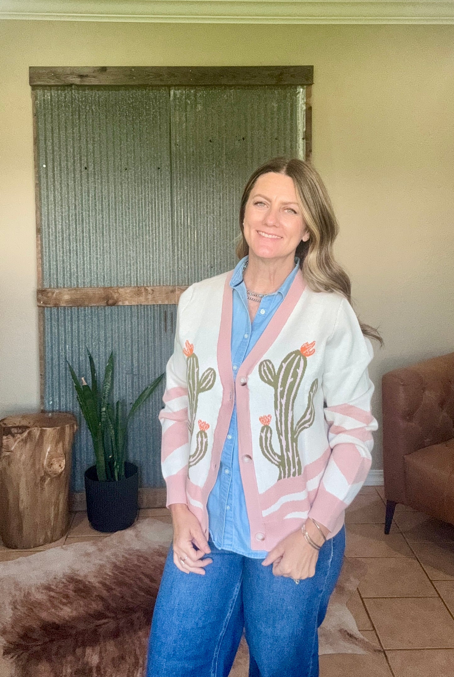 Cowgirl Cactus Cardigan