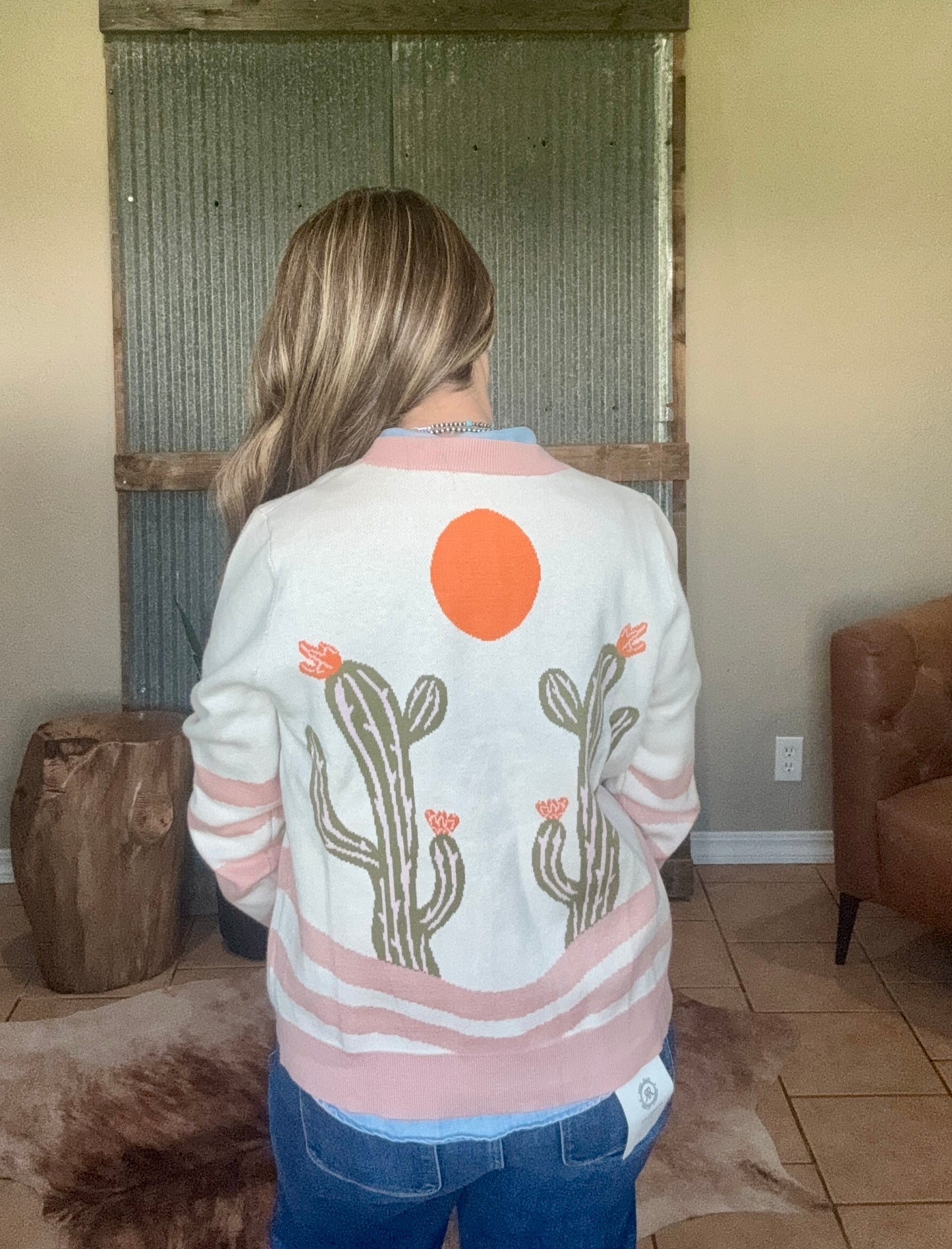 Cowgirl Cactus Cardigan