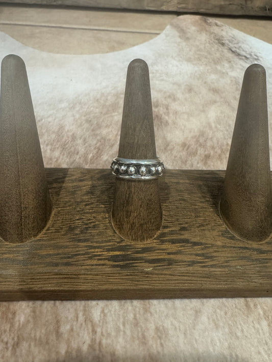 Sterling Silver Thick Dot Band Ring