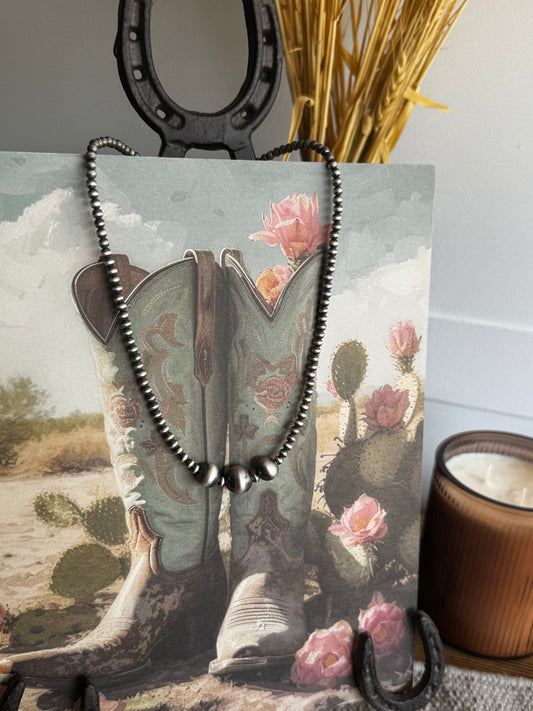 Navajo Inspired Pearl Necklace